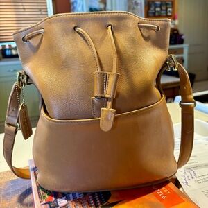 Vintage Coach drawstring bag. Serial number Authentication provided.